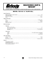 Preview for 6 page of Grizzly T23103 Owner'S Manual