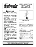 Preview for 1 page of Grizzly T23121 Instruction Sheet