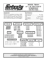 Grizzly T25091 Instructions Manual предпросмотр