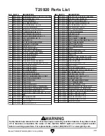 Предварительный просмотр 41 страницы Grizzly T25920 Owner'S Manual