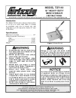 Grizzly T27140 Instructions preview