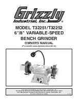 Grizzly T32251 Owner'S Manual preview