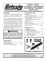 Grizzly T32591 Instructions Manual preview