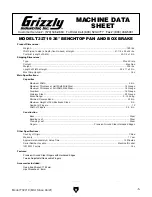 Preview for 7 page of Grizzly T32719 Owner'S Manual