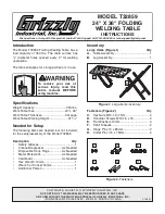 Grizzly T32859 Instructions preview