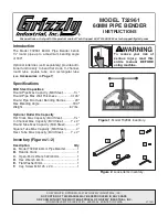 Grizzly T32961 Instructions Manual preview