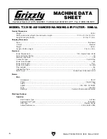 Preview for 8 page of Grizzly T33150 Owner'S Manual