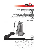 Grizzly TSP 1100 inox Translation Of The Original Instructions For Use предпросмотр