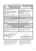 Предварительный просмотр 79 страницы Grizzly TSP 1100 inox Translation Of The Original Instructions For Use