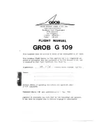 Grob G 109 Flight Manual preview