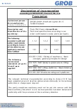 Preview for 13 page of Grob LinearChain Operating Instructions Manual