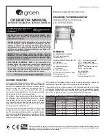 Preview for 1 page of Groen BMP-30GC Operator'S Manual