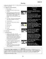 Preview for 21 page of Groen CC20-EF Operator'S Manual