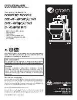 Groen D - 40/60/80 TA/3 Operator'S Manual preview