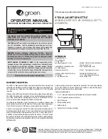 Groen DEE/4-20 A Operator'S Manual предпросмотр