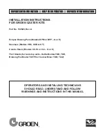 Groen HY-3E Installation Instructions Manual preview