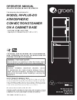 Groen HY-PLUS-DS Operator'S Manual preview