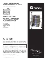 Предварительный просмотр 1 страницы Groen TDB/8-20-CFC Operator'S Manual