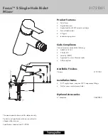 Grohe 06490XX0 Specification Sheet preview