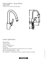 Предварительный просмотр 1 страницы Grohe 06675XX0 Specification Sheet