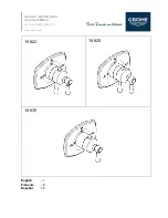 Grohe 19 822 User Manual preview