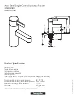 Grohe 35002801 Specification Sheet предпросмотр