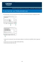 Предварительный просмотр 26 страницы Grohe 39354SH0 User Manual