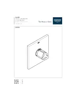 Grohe ALLURE 19 305 Manual preview