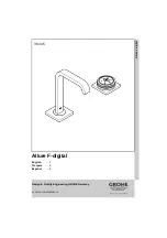 Grohe Allure F-digital 278834 Manual предпросмотр