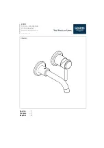 Preview for 1 page of Grohe ATRIO 19 291 Installation Instructions Manual