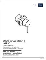 Preview for 1 page of Grohe ATRIO 29216001 Owner'S Manual