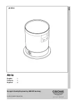 Grohe Atrio 45 998 Installation Instructions Manual предпросмотр