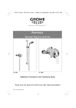 Grohe Avensys Installation Instructions And Operating Manual preview