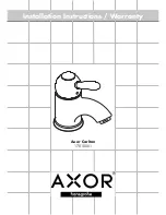 Grohe Axor 17010XX1 Installation Instructions Manual предпросмотр