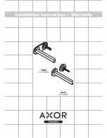 Grohe Axor 35115801 Installation Instructions Manual предпросмотр