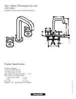 Предварительный просмотр 1 страницы Grohe Axor Citterio 39133XX1 Specification Sheet