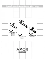 Предварительный просмотр 1 страницы Grohe Axor Citterio M 34010XX1 Installation Instructions Manual