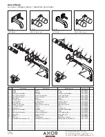 Предварительный просмотр 1 страницы Grohe Axor Citterio Parts List