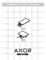 Предварительный просмотр 1 страницы Grohe Axor Massaud 18010001 Installation Instructions Manual