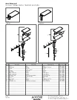 Предварительный просмотр 1 страницы Grohe Axor Massaud Lavatory Mixer 1801001 Parts List