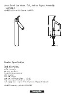 Preview for 1 page of Grohe Axor Starck 10028XX1 Specification Sheet