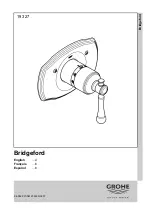 Grohe Bridgeford 19 327 Manual preview