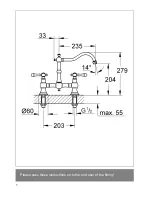 Preview for 2 page of Grohe Bridgeford User Manual