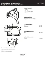 Grohe Citterio M 34115XX1 Specification Sheet предпросмотр