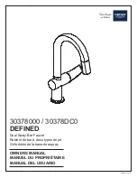 Preview for 7 page of Grohe DEFINED 30377000 Owner'S Manual