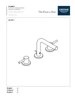 Grohe ESSENCE 20 297 Manual preview