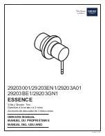 Preview for 7 page of Grohe ESSENCE 26 184 Owner'S Manual