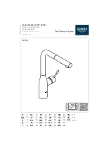 Grohe ESSENCE FOOT CONTROL 30 311 Installation Instructions Manual preview