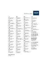 Preview for 64 page of Grohe ESSENCE FOOT CONTROL 30 311 Installation Instructions Manual