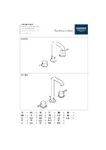 Предварительный просмотр 1 страницы Grohe ESSENCE NEW 20 296 Quick Manual